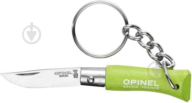 Ніж складаний Opinel Keychain №2 VRI Inox. Колір - салатовий 204.65.17 - фото 1 Ніж складаний Opinel Keychain №2 VRI Inox. Колір - салатовий 204.65.17 - фото 1