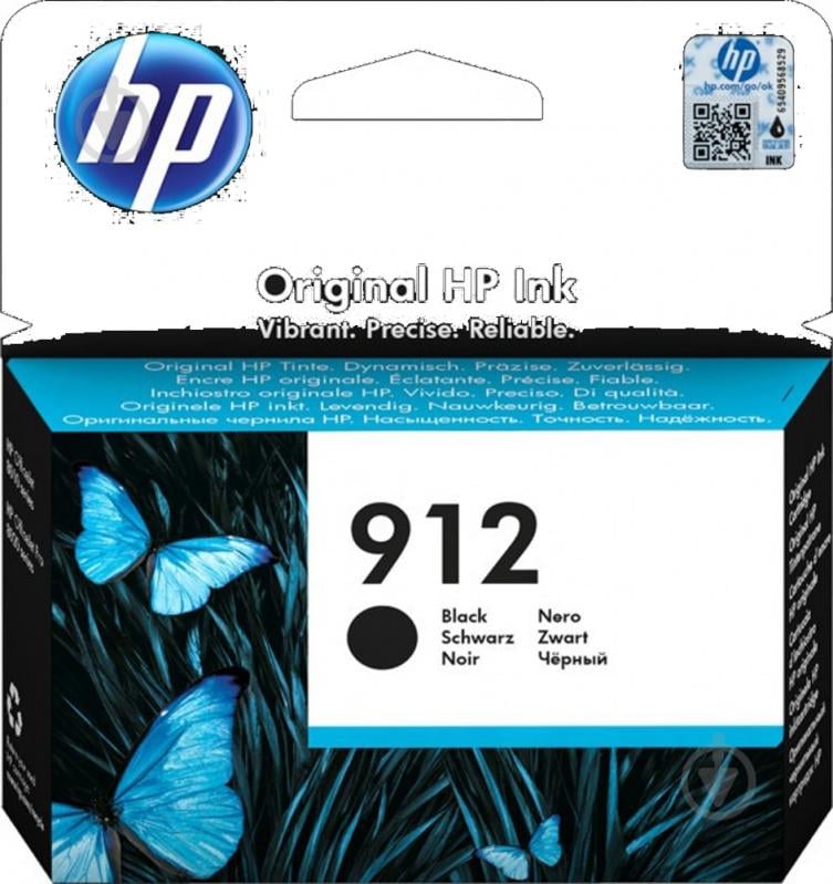 Картридж HP No.912 (3YL80AE) black - фото 1 Картридж HP No.912 (3YL80AE) black - фото 1