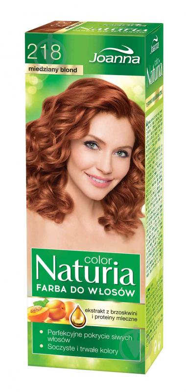 Фарба для волосся Joanna Naturia Color Color Naturia 218 мідний блонд 100 мл - фото 1