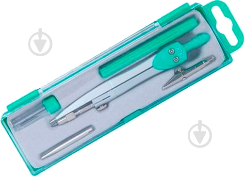 Готовальня BASIS 5 предмета зеленый ZB.5304BS-04 ZiBi - фото 2 Готовальня BASIS 5 предмета зеленый ZB.5304BS-04 ZiBi - фото 2