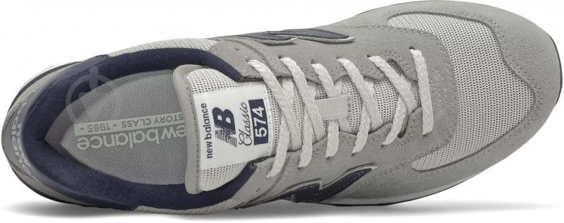 Кросівки чоловічі New Balance ML574BE2 р.44,5 світло-сірі - фото 3