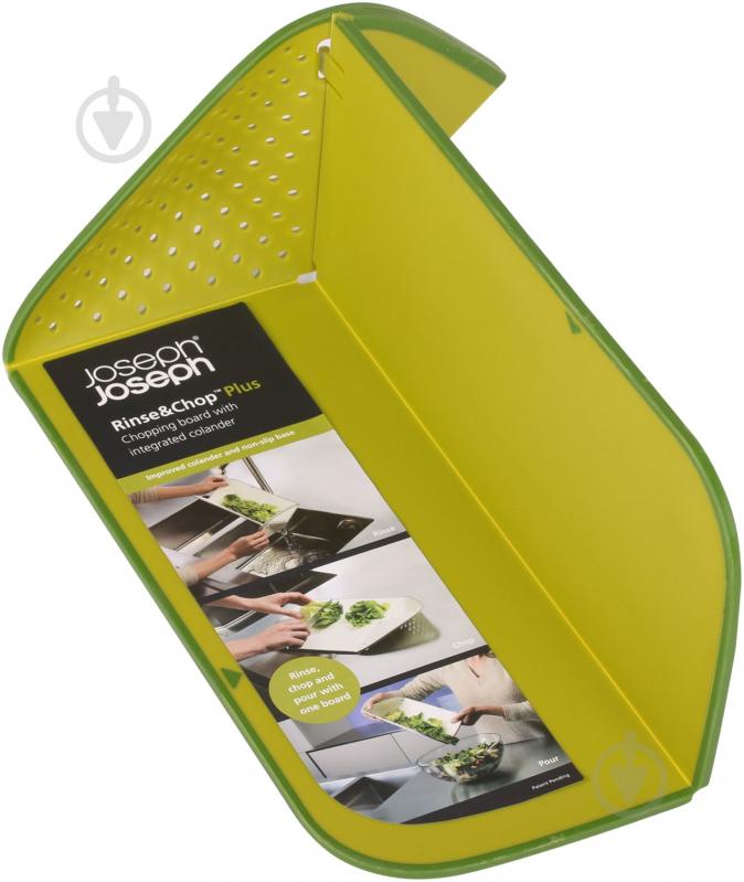 Дошка обробна Joseph Joseph Rinse And Chop 41,9х26х2,5 см - фото 5