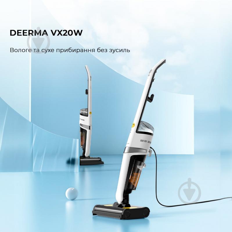 Пылесос моющий Deerma DEM-VX20W white - фото 11