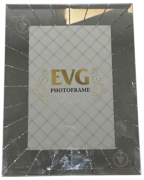 Рамка для фотографии со стеклом EVG FANCY 0014 10x15 см серебряный - фото 1