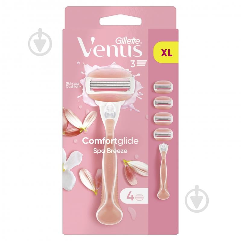 Станок для гоління Gillette Venus Comfortglide Spa Breeze + 4 змінних катриджі - фото 2