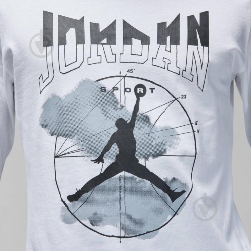 Футболка Jordan M J SPRT LS GFX CREW FD7004-100 р.XL білий - фото 4