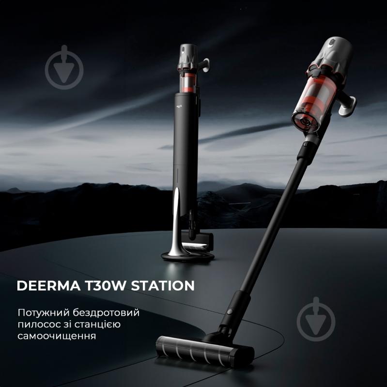 Пылесос аккумуляторный Deerma DEM-T30W Station black - фото 20