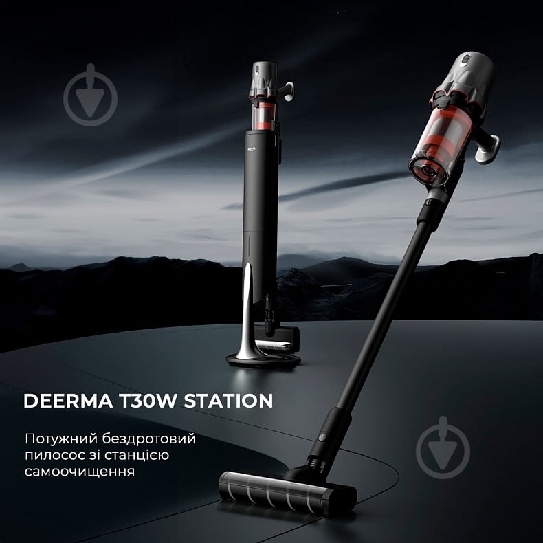 Пилосос акумуляторний Deerma DEM-T30W Station black - фото 9