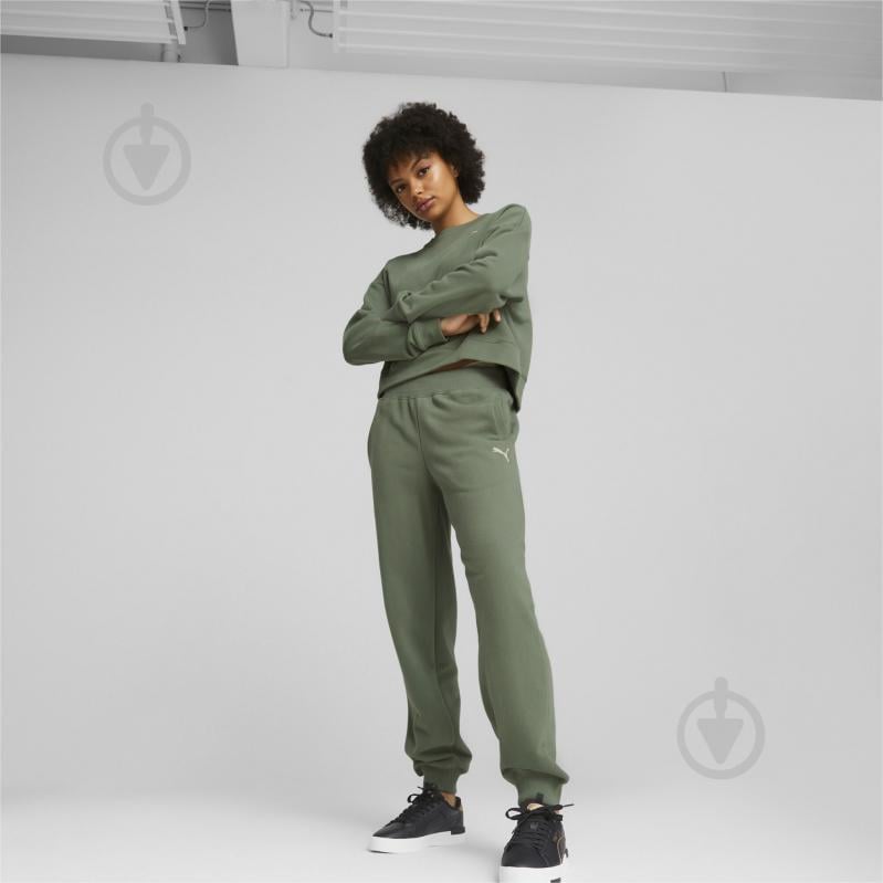 Спортивный костюм Puma Loungewear Suit TR 67608944 р.L зеленый - фото 4