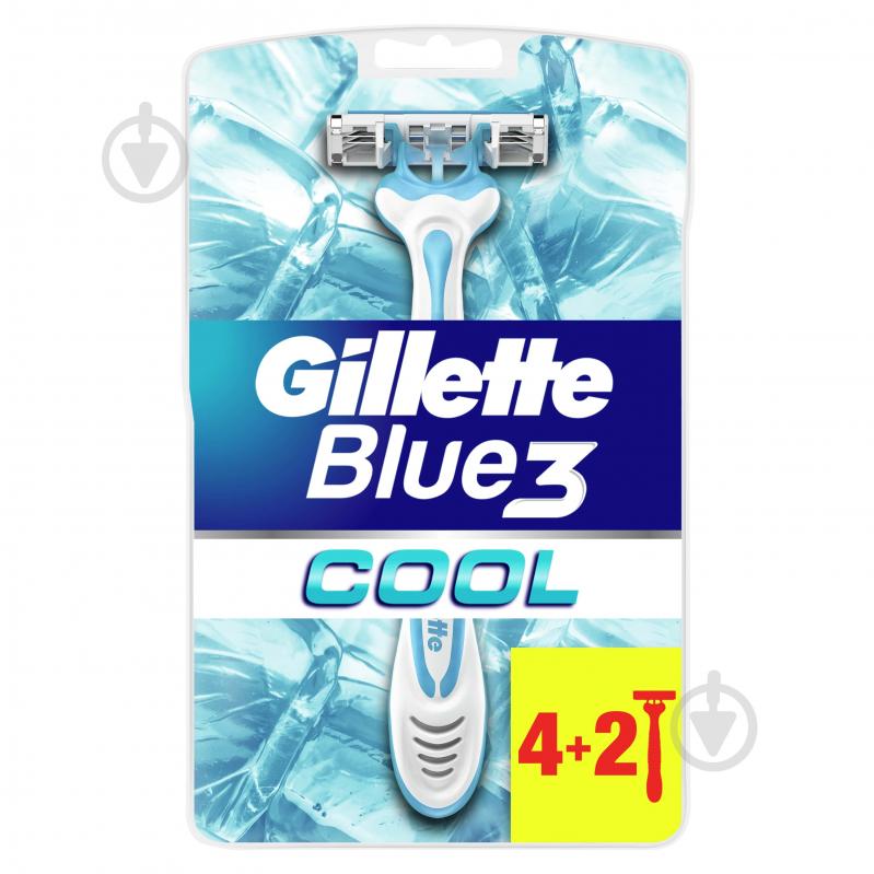 Станки одноразовые Gillette Blue 3 Cool 6 шт. - фото 1