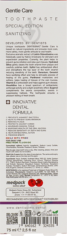 Зубна паста Dentissimo Джентл Кеа GENTLE CARE 75 мл - фото 3