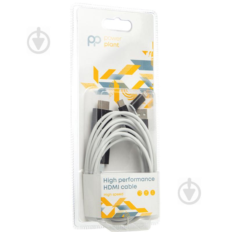 Кабель PowerPlant HDMI (M) – Lightning, Type-C, mirco USB 1 м білий (CA911912) - фото 3