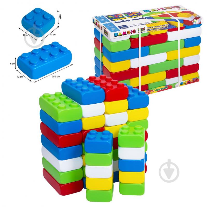 Конструктор Bamsic Mega Brick №4 арт. 115/27 - фото 1