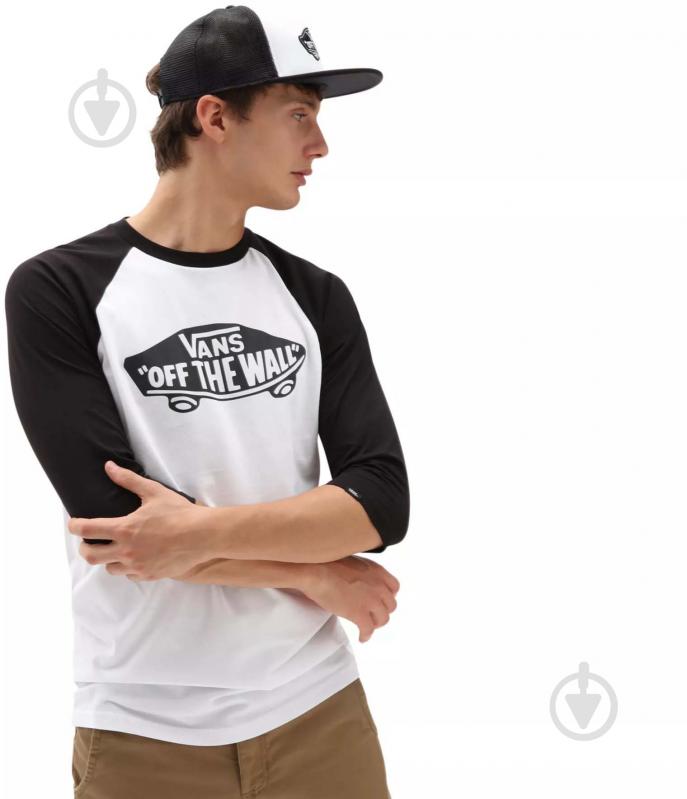 Футболка Vans MN OTW RAGLAN VN000XXMYB2 р.S белый - фото 1