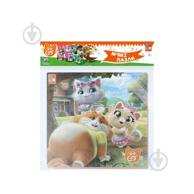 Пазли м’які Vladi Toys 44 Коти. Біля будинку VT1111-03 - фото 1