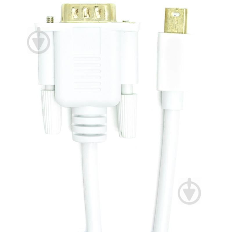 Кабель PowerPlant mini DisplayPort (M) – VGA (M) 1 м білий (CA912155) - фото 2