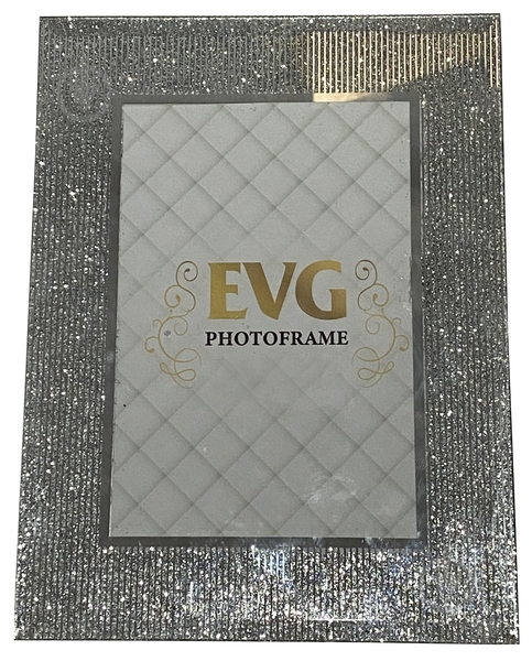 Рамка для фотографии со стеклом EVG FANCY 0057 10x15 см серебряный - фото 1