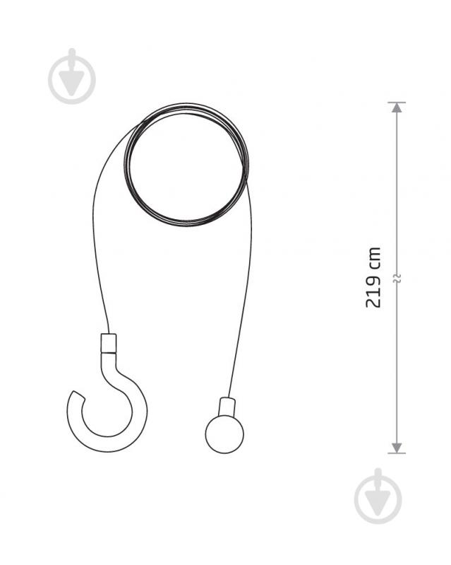 Шнур для светильника Nowodvorski Picnic Gr хром/черный 8106 - фото 5