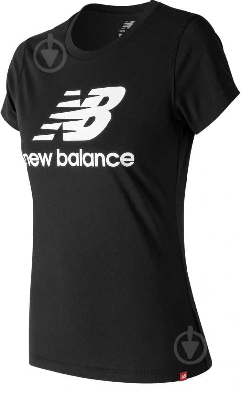 Футболка New Balance ESSENTIALS STACKED LOGO WT91546BK р.M черный - фото 1