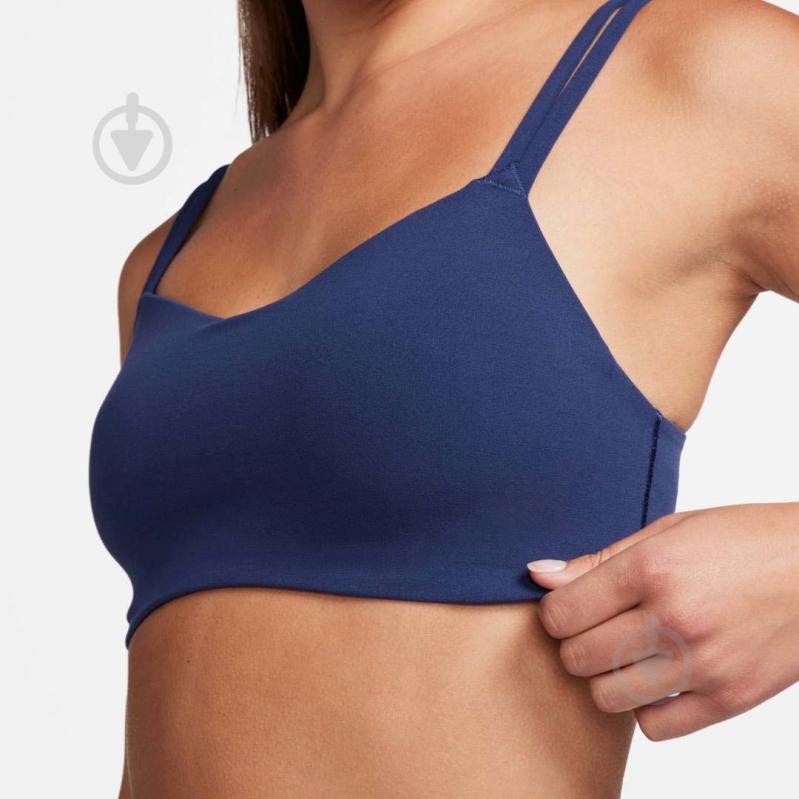 Бра Nike W NK DF ALATE TRACE BRA DO6608-410 р.L синий - фото 3