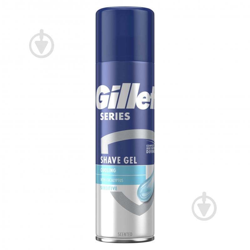 Гель для гоління Gillette Series Охолоджуюча з евкаліптом 200 мл - фото 1