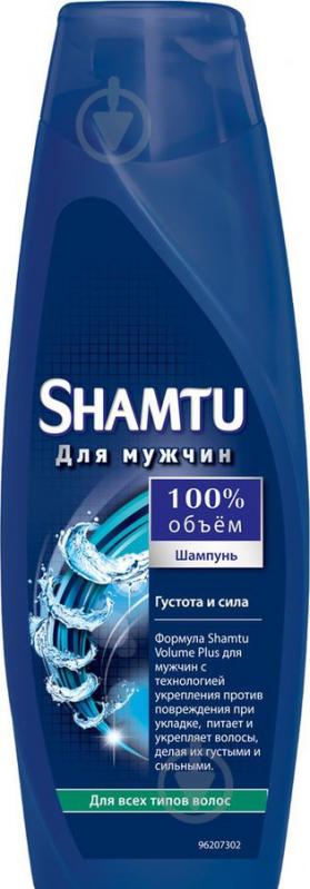 Шампунь Shamtu 100% об’єм Густота і сила 380 мл - фото 1