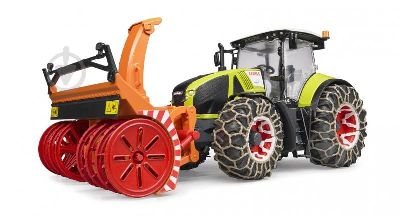 Трактор Bruder Claas Axion 950 для уборки снега 1:16 03017 - фото 5