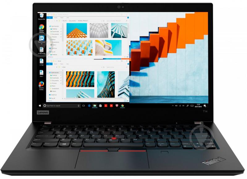 Ноутбук Lenovo ThinkPad T14 Gen 1 14" (20UD001QRT) black - фото 1