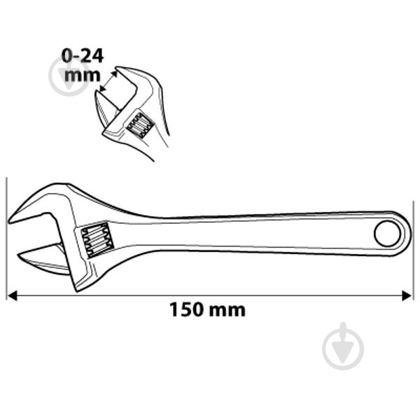 Ключ розводной NEO tools 150 мм 03-010 - фото 10