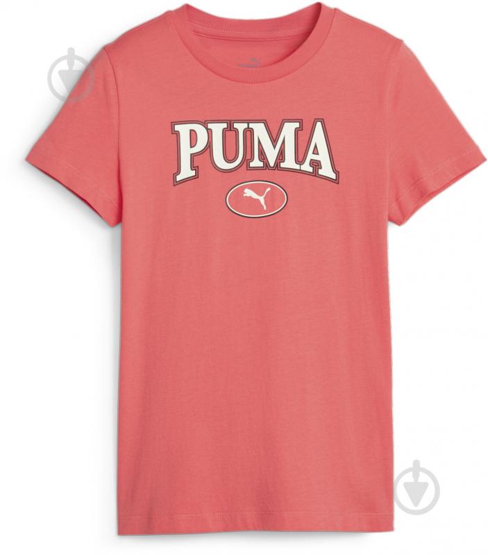 Футболка Puma PUMA SQUAD GRAPHIC TEE G 67644147 р.164 оранжевый - фото 1