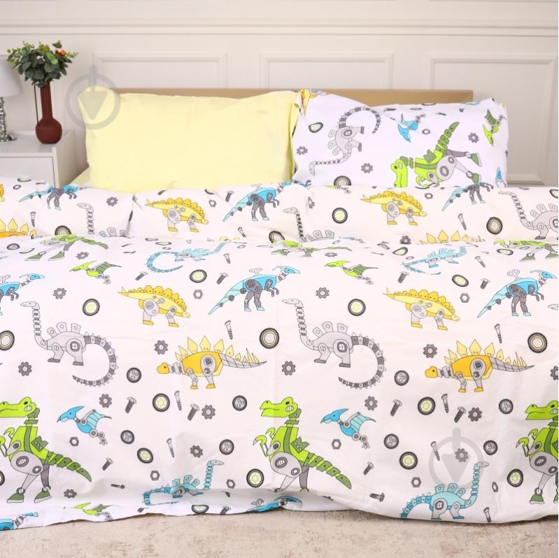 Наволочка Ranforce Elite 17-0576 Dinosaur robot 70x70 см мульти MirSon - фото 2 Наволочка Ranforce Elite 17-0576 Dinosaur robot 70x70 см мульти MirSon - фото 2