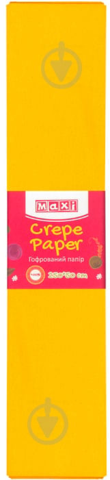 Папір гофрований Maxi 100% 50х250 см темно-жовтий MX61616-32 - фото 1