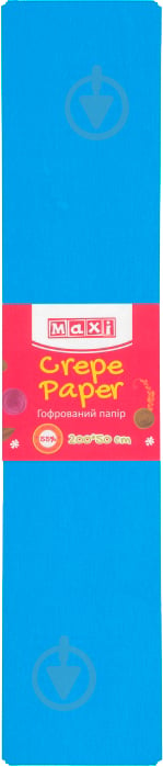 Бумага гофрированная Maxi 55% 50x200 см голубой MX61615-11 - фото 1