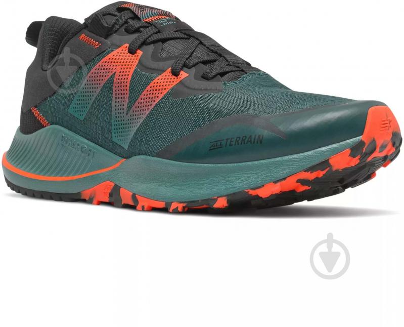 Кросівки чоловічі New Balance Nitrel MTNTRML4 р.42,5 зелені із помаранчевим - фото 4 Кросівки чоловічі New Balance Nitrel MTNTRML4 р.42,5 зелені із помаранчевим - фото 4