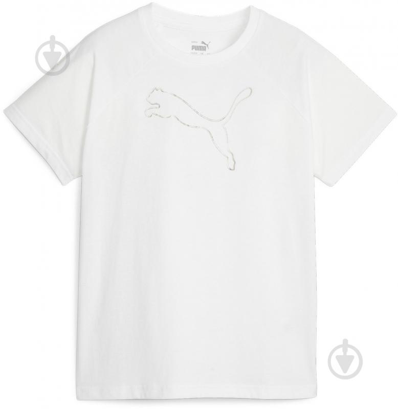 Футболка Puma PUMA MOTION TEE G 67653502 р.128 белый - фото 1