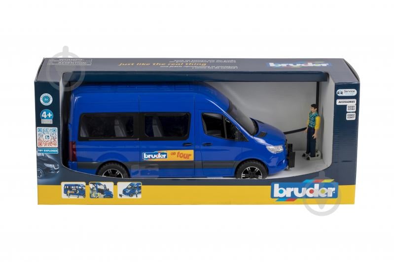 Игровой набор Bruder Туристический автомобиль MB Sprinter с фигуркой 1:16 02681 - фото 7