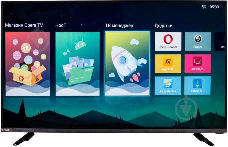 Телевізор Bravis UHD-40E6000 Smart + T2 black - фото 7