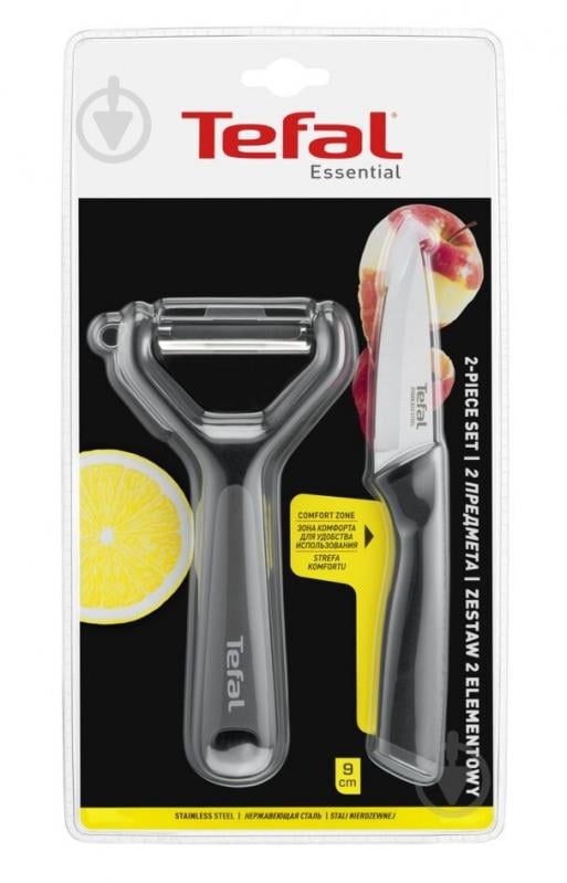 Набор ножей Tefal Essential 2 предмета K2212S55 - фото 1