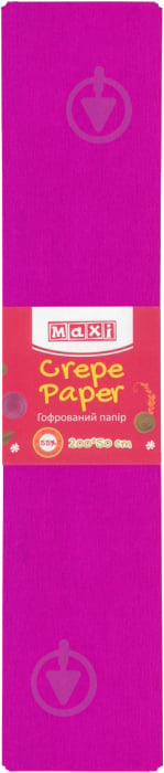 Бумага гофрированная 55% 50x250 см пурпурный MX61615-08 Maxi - фото 1