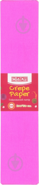 Бумага гофрированная Maxi 55% 50x200 см светло-розовый MX61615-52 - фото 1