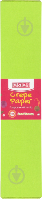 Бумага гофрированная 55% 50x250 см светло-салатовый MX61615-31 Maxi - фото 1