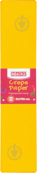 Бумага гофрированная Maxi 55% 50x200 см темно-желтый MX61615-32 - фото 1