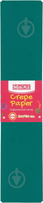 Папір гофрований Maxi 55% 50x200 см темно-зелений MX61615-49 - фото 1