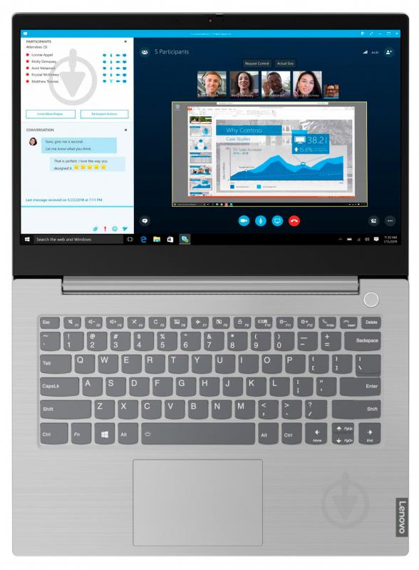 Ноутбук Lenovo ThinkBook 14-IIL 14" (20SL00F5RA) grey - фото 8