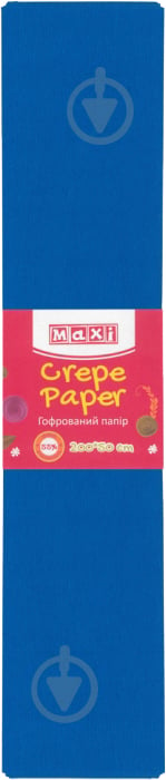 Папір гофрований Maxi 55% 50x200 см темно-синій MX61615-24 - фото 1