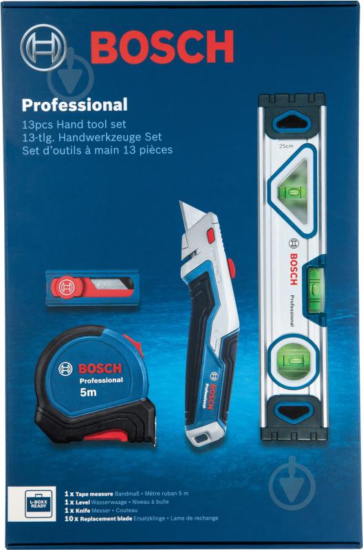 Набор ручного инструмента Bosch Professional Смешанный 13 шт. 1600A027M3 - фото 1