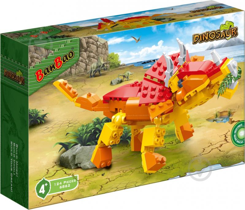 Конструктор BanBao Dinosaur Трицератопс 6862 - фото 1 Конструктор BanBao Dinosaur Трицератопс 6862 - фото 1