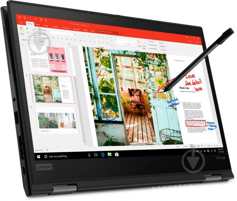 Ноутбук Lenovo ThinkPad X13 Yoga Gen 1 13,3" (20SX001GRT) black - фото 3