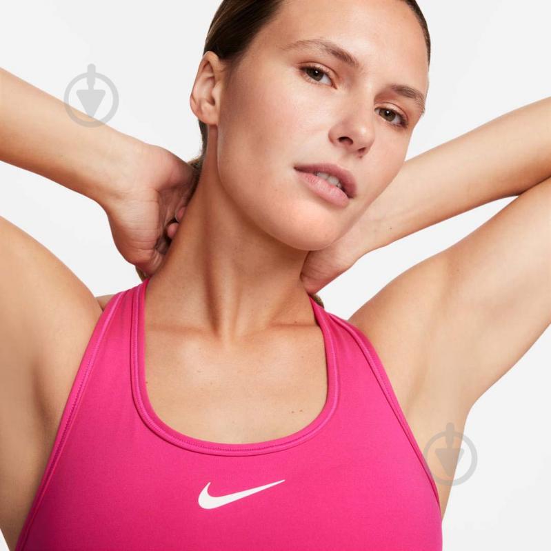 Бра Nike W NK SWSH MED SPT BRA DX6821-615 р.L розовый - фото 4