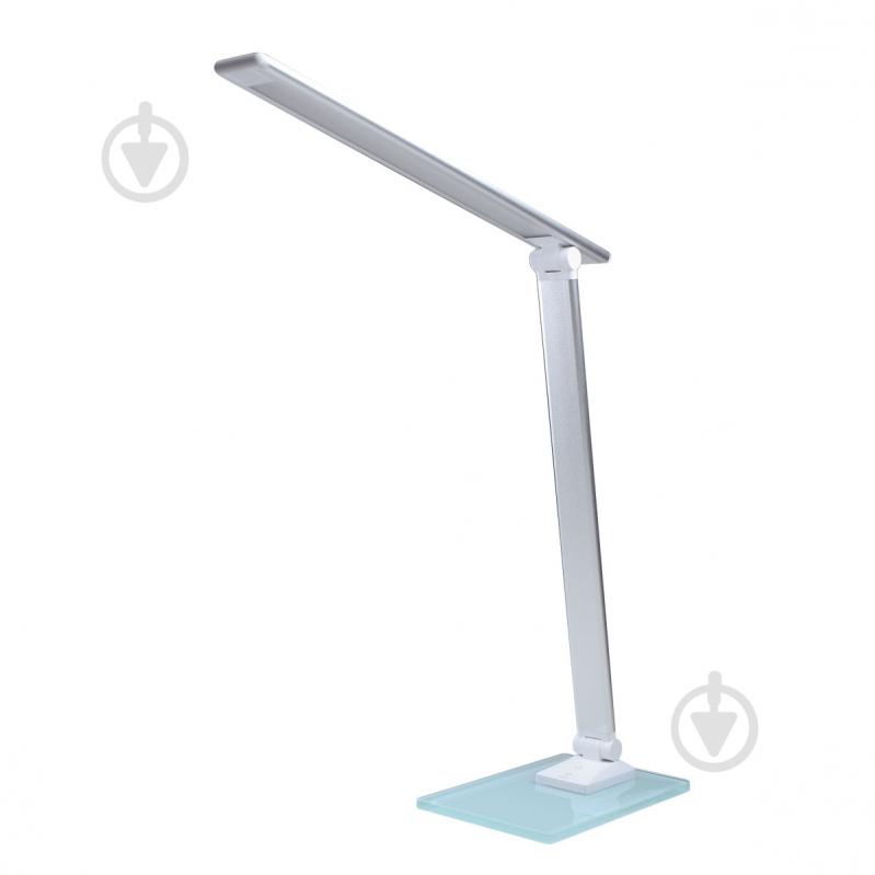 Настольная лампа PLATINET LED 14B 6W 5500K AC100-240V 50/60Hz 6 Вт серебристый металлик - фото 1